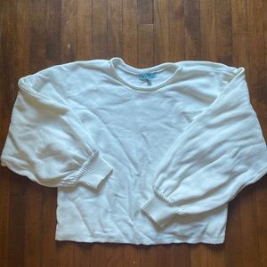 Verge girl cream coloured knit. Scoop next with ballooned sleeves size M